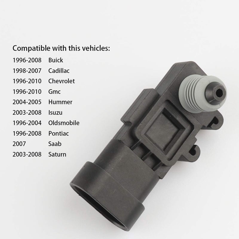 TeileHaus 16238399 Fuel Tank Pressure Sensor Compatible with Chevy, Buick, GMC, Cadillac, Pontiac - Avalanche, Suburban, Express, Impala, Silverado, Tahoe, Sierra, Yukon - Fuel Pressure Sensor Vapor Vent (EVAP) - Image 3